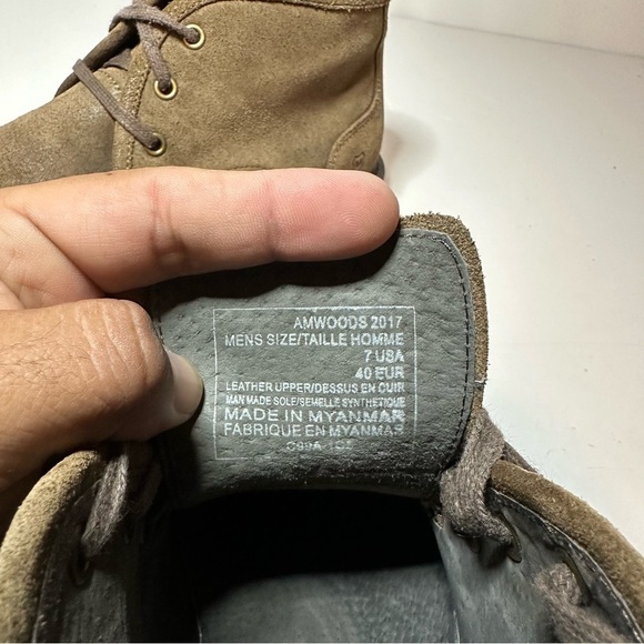 Andrew Marc Woodside AMWOODS-2017 Men Brown Suede Chukkas Boots Sz 7 (193 Box 23 - Picture 8 of 8